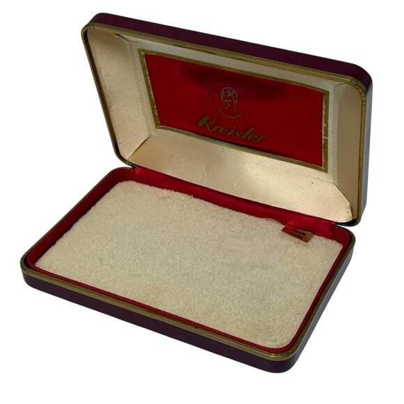 Vintage Kreisler Key Chain Box Red Retro Jewelry Display Packaging 3.5x5" - Picture 6 of 10